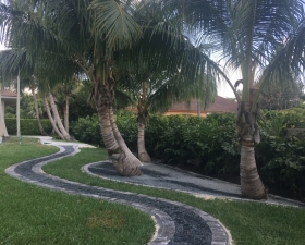 Landscape Paver Installation for Key Biscayne 1