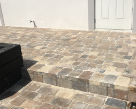 Landscape Paver Installation in Miami 1