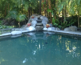 Custom Waterfalls for Landscaping Pool in Miami
